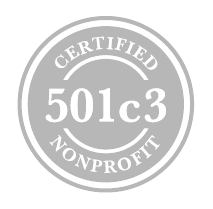 AALOC's “Certified 501c3 Nonprofit” badge with a circular seal and the text 501c3, indicating nonprofit status.